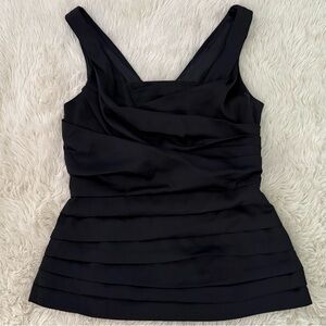 Express Black Layered Satin Tank Top